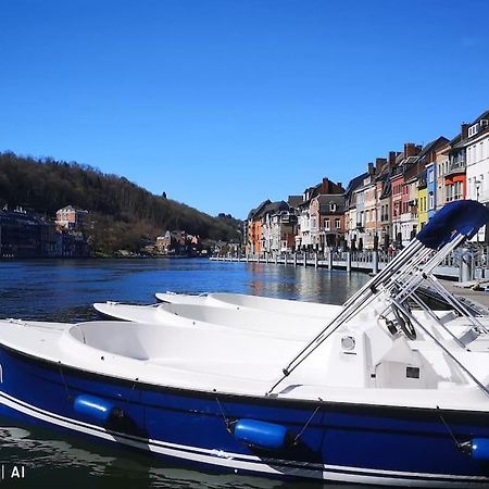 Vue Sur Meuse Avec Jacuzzi Et Sauna Exterieur. Yvoir エクステリア 写真