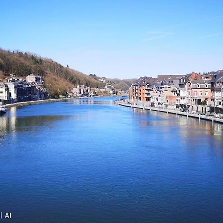 Vue Sur Meuse Avec Jacuzzi Et Sauna Exterieur. Yvoir エクステリア 写真