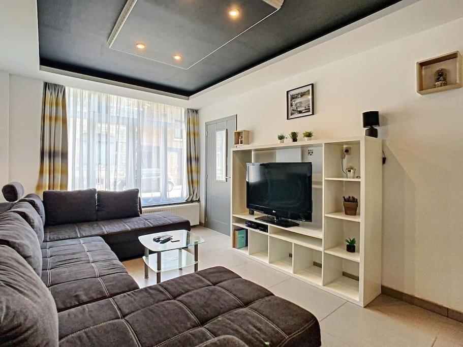 Vue Sur Meuse Avec Jacuzzi Et Sauna Exterieur. Yvoir エクステリア 写真